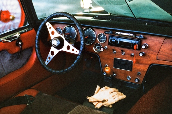 A picture of a car console